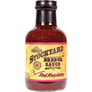 BBQ omáčka Stockyard Red Raspberry, 350 ml