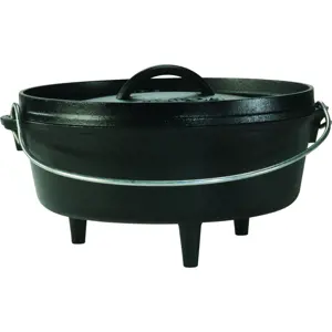 Litinový outdoorový hrnec Lodge 3,8 l s poklicí (Camp Dutch Oven)