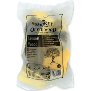 Smokey Olive Wood Špalíky k zauzování ze dřeva citrónovníku Hmotnost: 1,5 kg