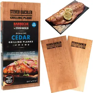 Produkt Steven Raichlen Best of Barbecue Sada dvou cedrových prkének Barbecue Essentials 28 x 14 cm, 2 ks