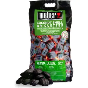 Produkt Weber brikety z kokosových skořápek, 8 kg