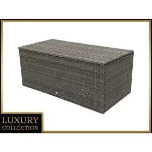 DEOKORK Box na polstry 170 x 90 cm BORNEO LUXURY (šedá)