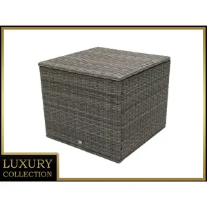 DEOKORK Box na polstry 90 x 90 cm BORNEO LUXURY (šedá)