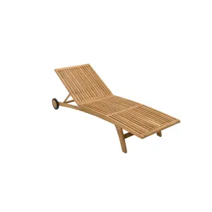 DEOKORK Zahradní lehátko teak ELEGANCE