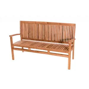 Produkt DEOKORK Zahradní teaková lavice HARMONY 120 cm