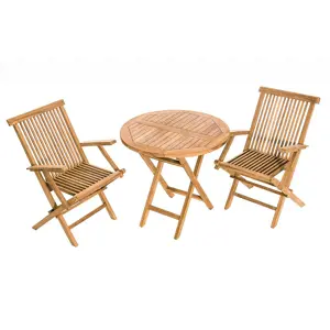 Produkt DEOKORK Zahradní teaková sestava IVORY BALCONY 1+2 (ZDARMA polstry)