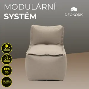 DEOKORK Zahradní textilní středový díl MODULTEX (cappuccino)