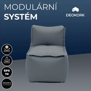 Produkt DEOKORK Zahradní textilní středový díl MODULTEX (šedá)