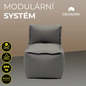 Produkt DEOKORK Zahradní textilní středový díl MODULTEX (šedo-hnědá)