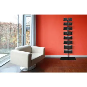 Produkt Radius design cologne Pořadač na CD 16 poliček RADIUS DESIGN (CD-BAUM schwarz STAND GROSS 719A) černý