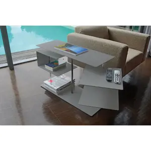 Radius design cologne Stolek RADIUS DESIGN (X-CENTRIC TABLE 2 silver 570A) stříbrný