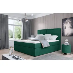 Produkt Boxspring BARBARIO 12 140x200, zelená látka