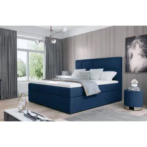 Produkt Boxspring BARBARIO 14 140x200, modrá látka