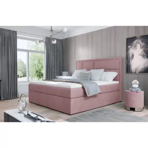 Produkt Boxspring BARBARIO 16 140x200, růžová látka