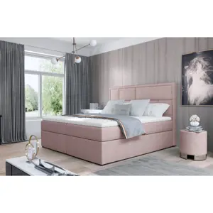 Produkt Boxspring BARBARIO 22 140x200, růžová látka