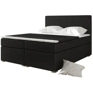 Produkt Boxspring HIRSUTA 05 140x200, černá ekokůže