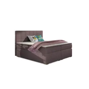 Boxspring HIRSUTA 08 140x200, fialová látka