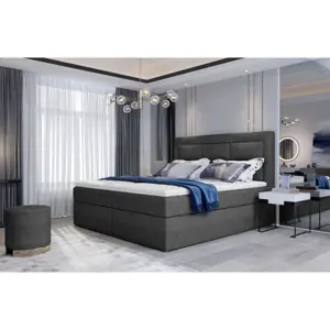 Produkt Boxspring KORBELA 05 140x200, šedá látka