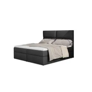 Produkt Boxspring PILANSI 03 140x200, tmavě šedá látka