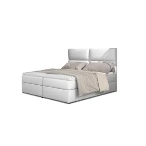 Produkt Boxspring PILANSI 07 140x200, bílá ekokůže