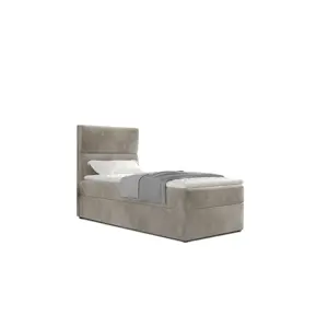 Produkt Boxspring TELFOR 90x200 cm, středně šedá látka