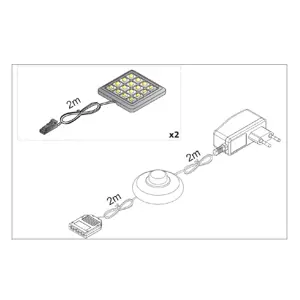 LED osvětlení TANIS II 2x, bílé