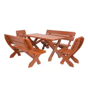 Produkt Zahradní lavice CRASSULA 200, masiv smrk/teak